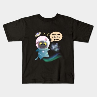 CAT IN THE SPACE Kids T-Shirt